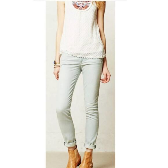 Anthropologie Made & Crafted Levi's Pins Skinny Sun Bleach Jeans - Picture 1 of 10